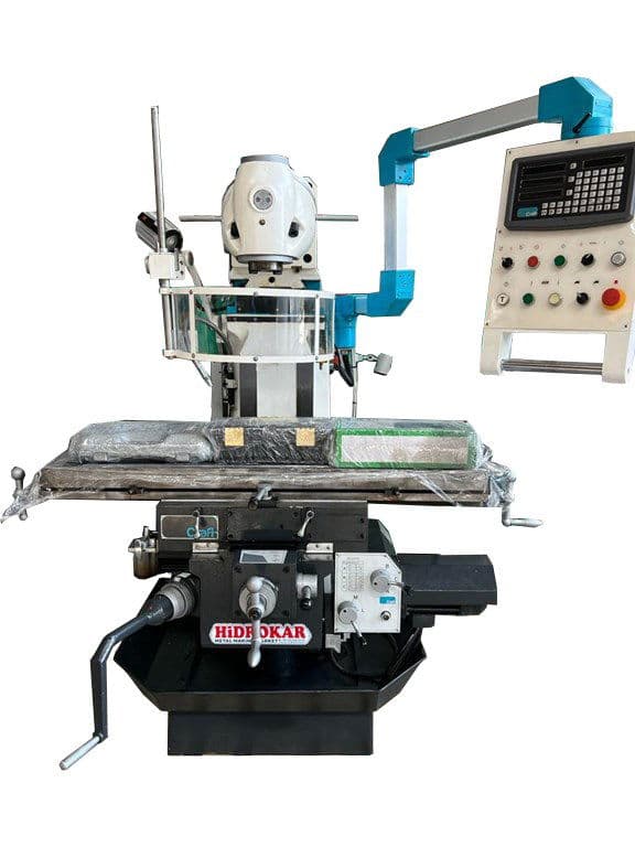 CRAFT F100 KOÇ BAŞLI FREZE TEZGAHI 3 EKSEN DİJİTALLİ TAM TAKIM