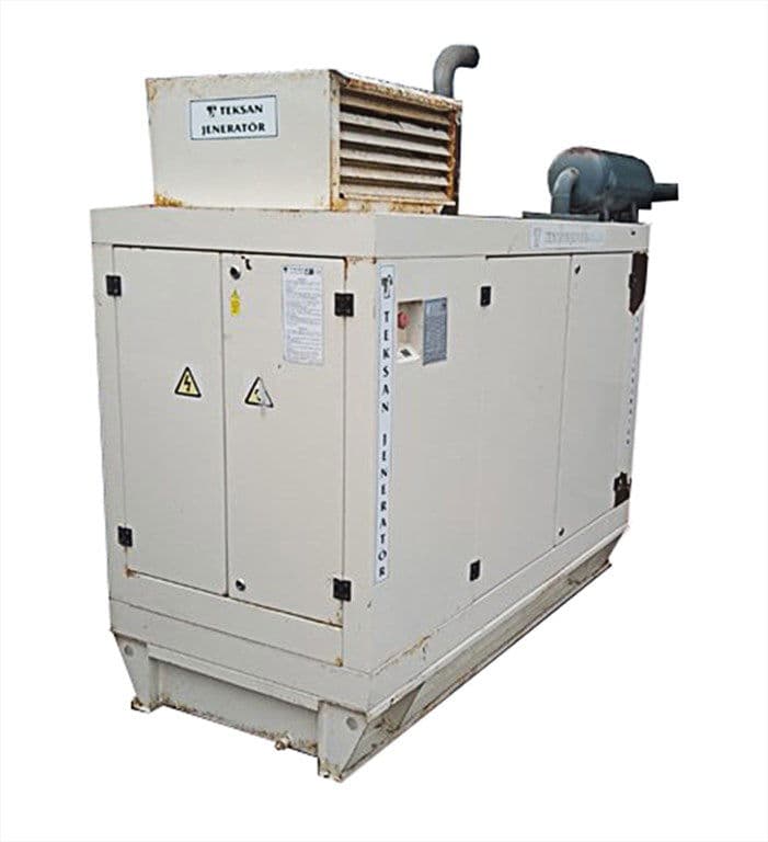 TEKSAN MARKA 46 kVA PERKINS MOTORLU KABİNLİ OTOMATİK İKİNCİ EL JENERATÖR SETİ