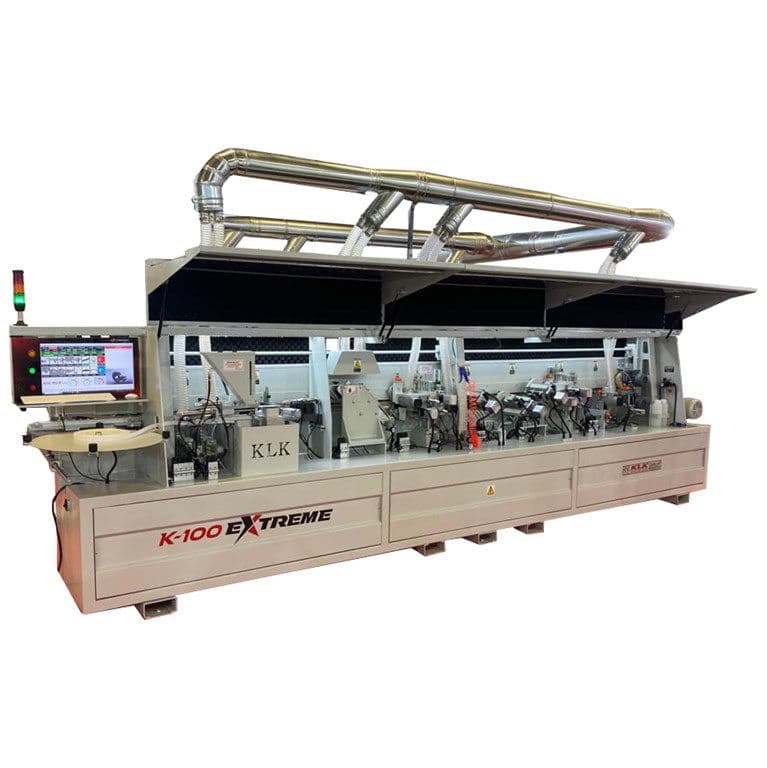 KLK 100 K-100 Extreme Baş ve Son Kesmeli Kenar Bantlama Makinesi