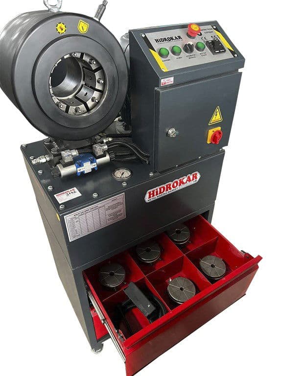 HİDROLİK HORTUM SIKMA PRESİ 2'' 11 ADET KALIP SIFIR ÜRÜN