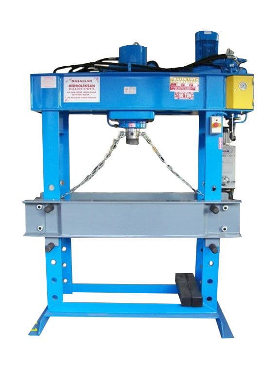150 TON KOLLU MOTORLU GEZER PİSTONLU HİDROLİK PRES TEZGAHI
