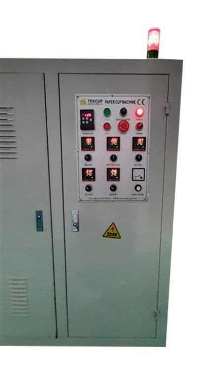 TEKCUP KARTON BARDAK MAKİNESİ 2 ADET (6 VE 7 OS - 60Adet/dk.)