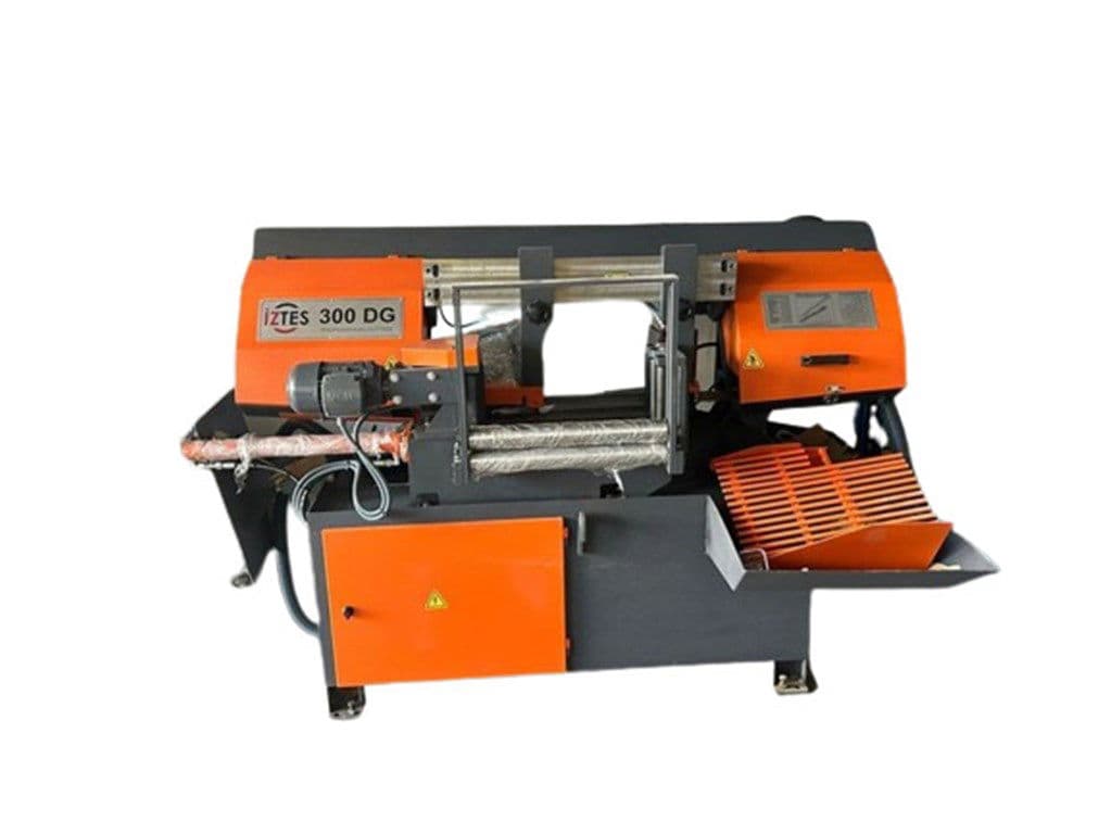 İZTES 300 DG TAM OTOMATİK AÇILI ŞERİT TESTERE TEZGAHI