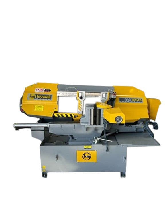 KESMAK KMO DG 350 TAM OTOMATİK DÖNER GÖBEK AÇILI ŞERİT TESTERE
