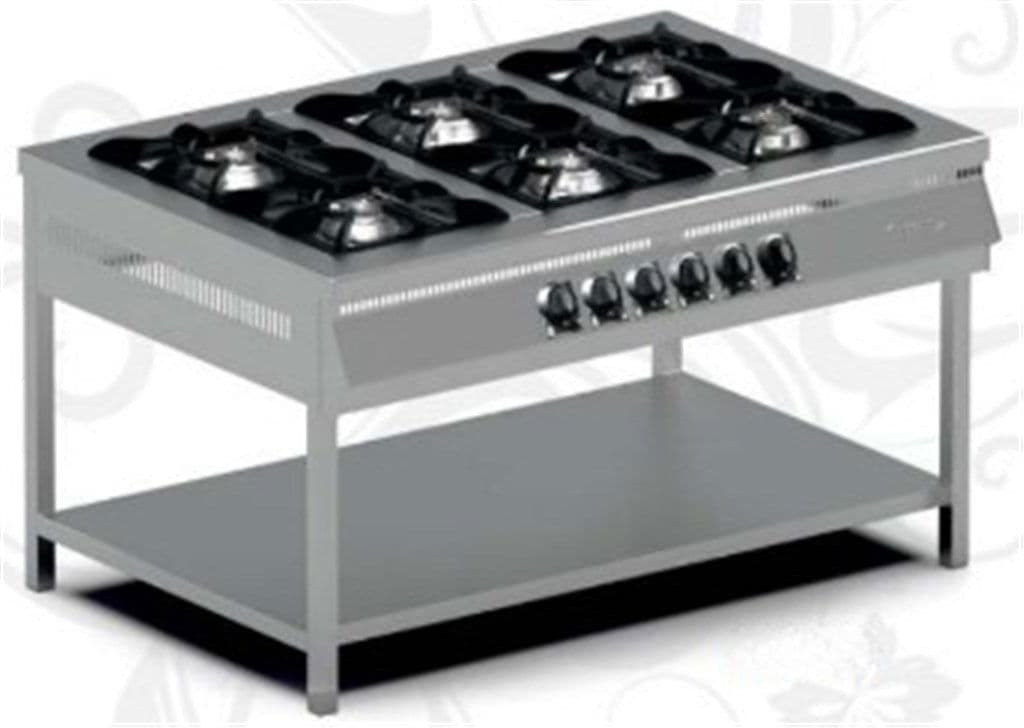 Gazlı Taban Raflı Ocak 36120 KCAL Kapasite 6