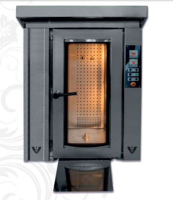 Döner Arabalı Ekmek Fırını (Gazlı) 4,9m² Pişirme Alanı 12-15 Tepsi