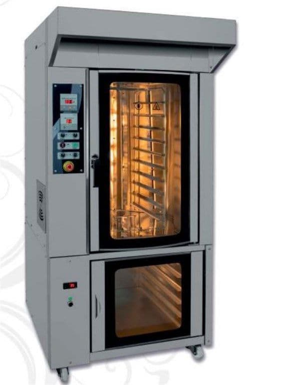 Elektrikli Döner Konveksiyonlu Fırın 24m² Pişirme Alanı 10 Tepsi