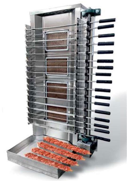 Gazlı Dönerli Kebap Makinası 14 Şiş