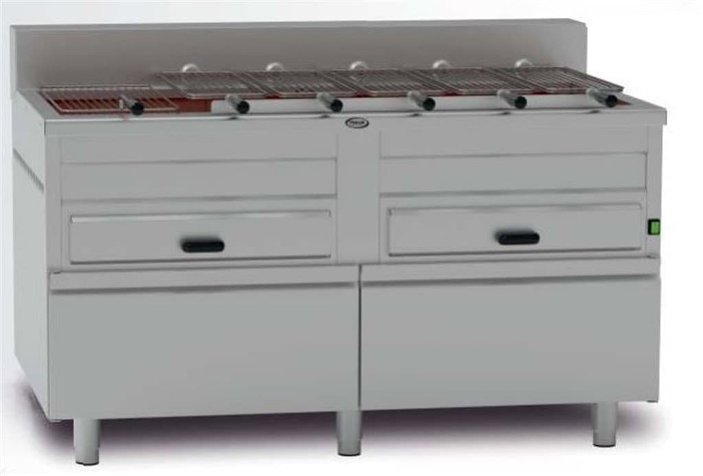 Yatay Kömürlü Piliç Makinesi 6 Şiş/Piliç