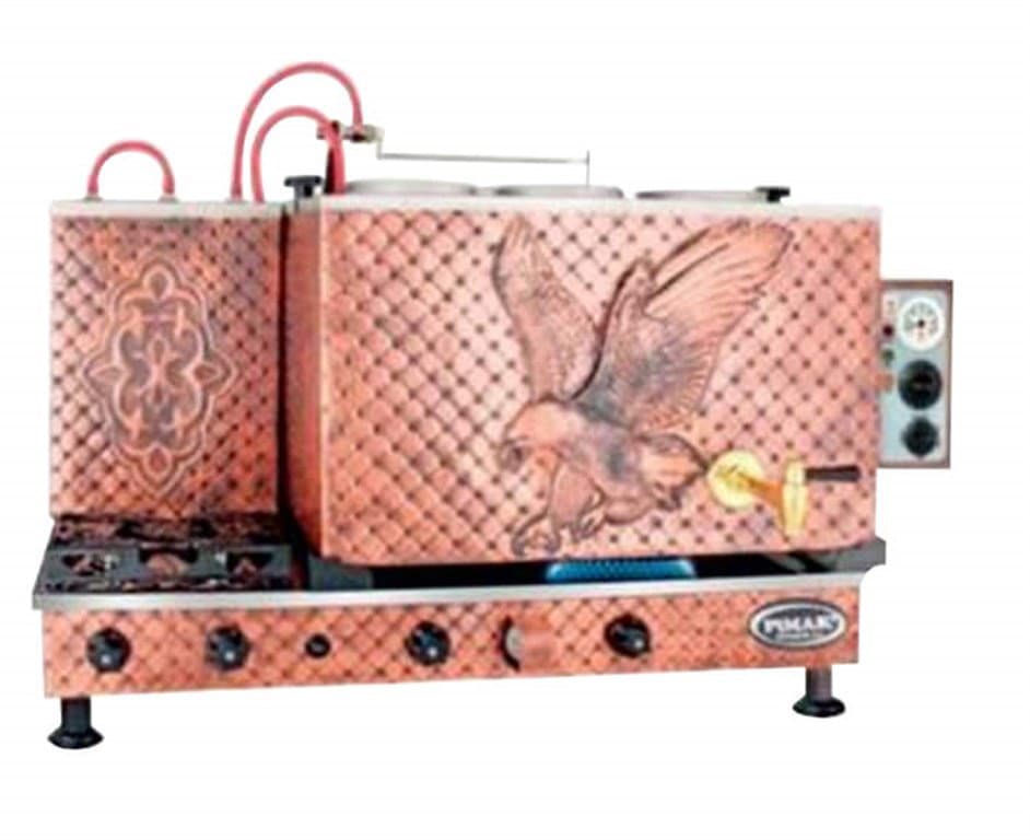 Gazlı Çay Kazanı (Bakır) 3 / 39 LT Demlik/Lt.