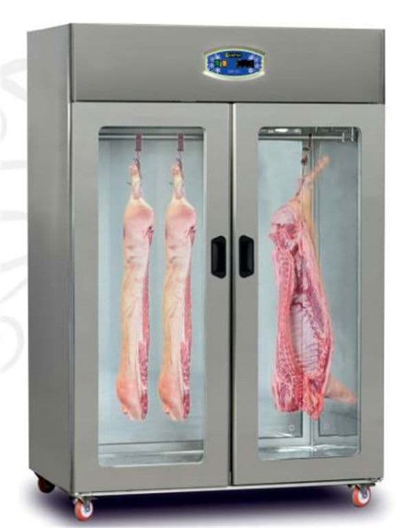 Et Askılıklı Buzdolabı İki Kapılı(Cam Kapılı, Vitrinli) -2/+5 °C Hacim 1342 Lt