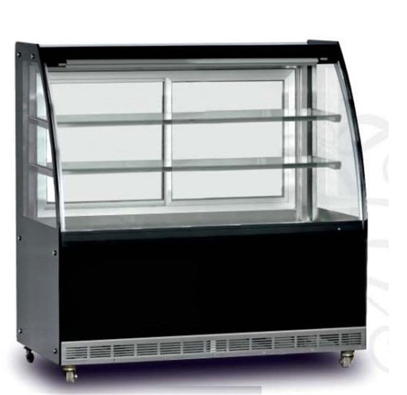 Pasta Vitrini 160cm, Soğutmalı, Bombe Camlı +4/+8°C Hacim 590 Lt