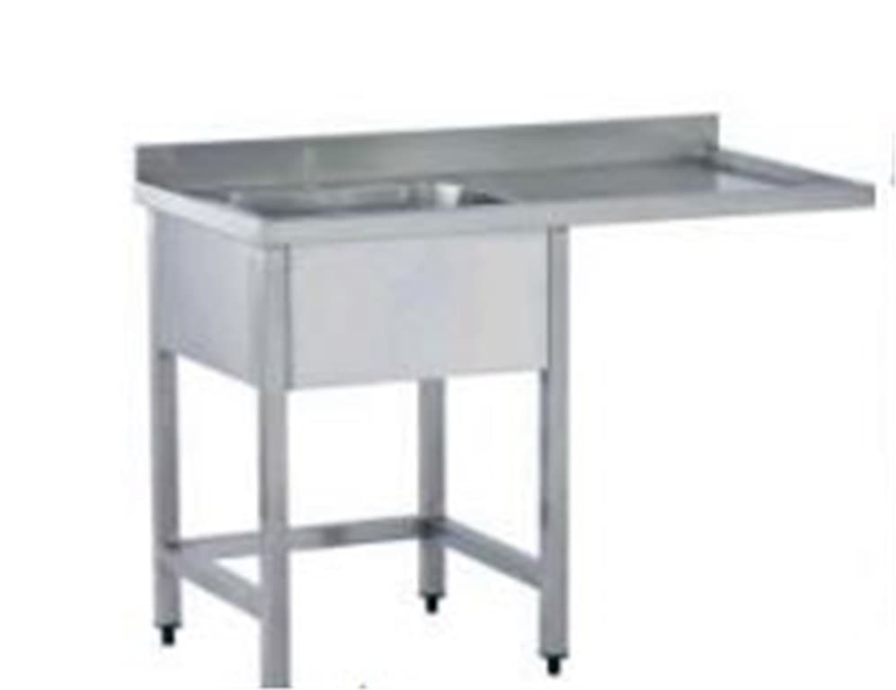 Bulaşık Makinesi Giriş-Çıkış Tezgahı 1200x750x850mm Giriş/Loading Pre-Washing