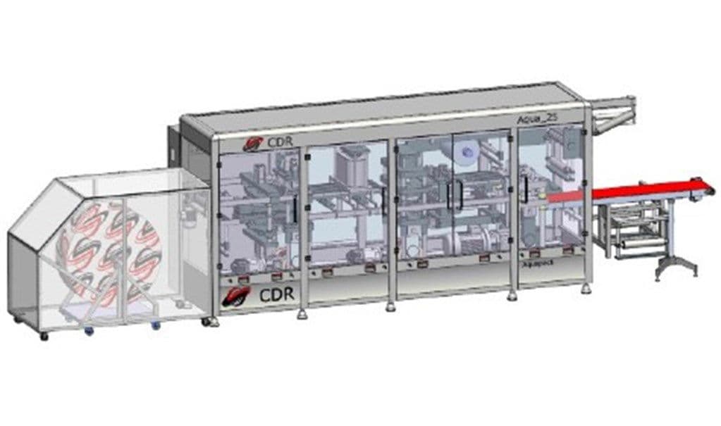 CDR Bardak Su Paketleme Makinesi 20 Göz 20-24 vuruş/dk