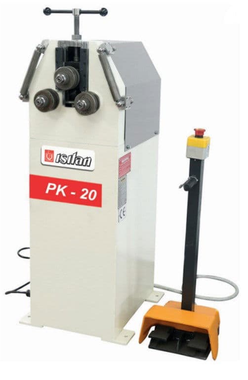 3 Toplu Motorlu ve Pedallı, Dijital Göstergeli Profil ve Boru Büküm Tezgahı Ayak Pedallı Tip - PK - 20