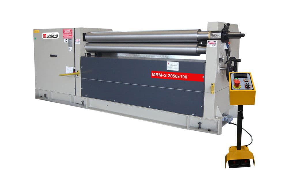 Asimetrik Motorlu 3 Toplu Çelik Kaynak Gövdeli Silindir Büküm Tezgahı - MRM-S 2050x220