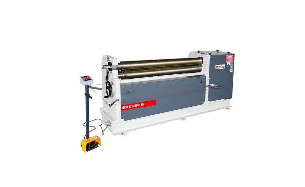 Asimetrik Motorlu 3 Toplu Çelik Kaynak Gövdeli Silindir Büküm Tezgahı - MRM-S 1050x190