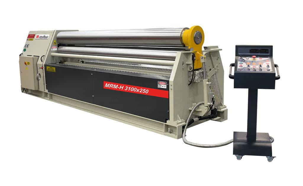 Asimetrik Motorlu (3 Toplu) Hidrolik Silindir Büküm Tezgahı - MRM-H 3100x200