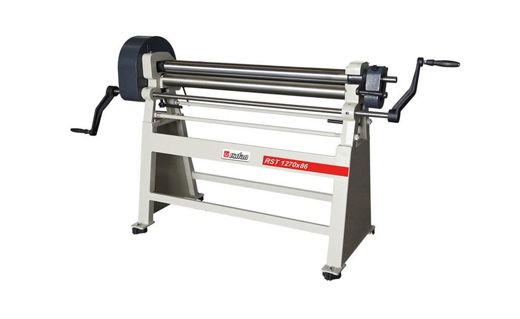 Manuel Kollu Büyük Takviyeli Vidalı Tip (3Toplu) Silindir Büküm Tezgahı (İndüskiyonlu Sert Milli) - RST 1550 x 86 