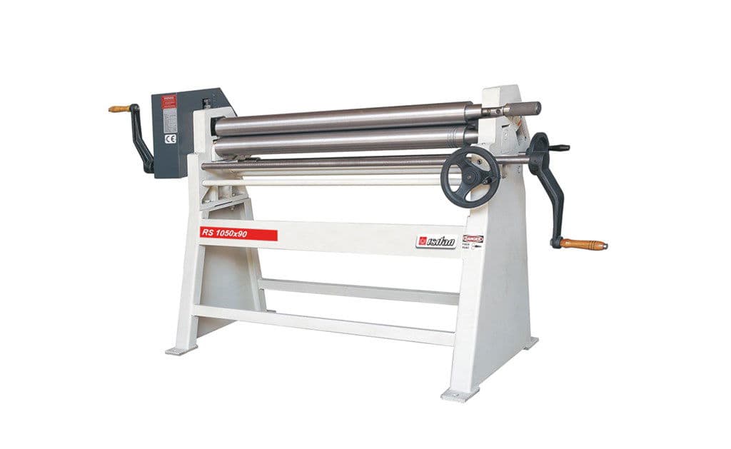 Manuel Yandan Direksiyonlu 3 Toplu Asimetrik Ağır Tip Silindir Büküm Tezgahı - RS 1050 x 90