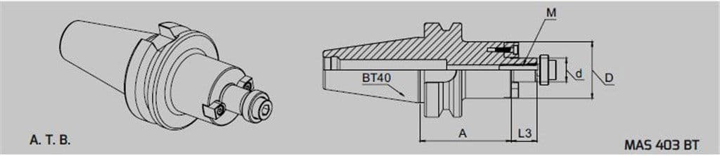BT40 Alın Kamalı Malafa A.T.B - 40.12.27.60