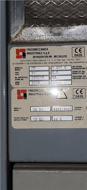 FRIGOMECCANICA MK30 12 kW CHILLER