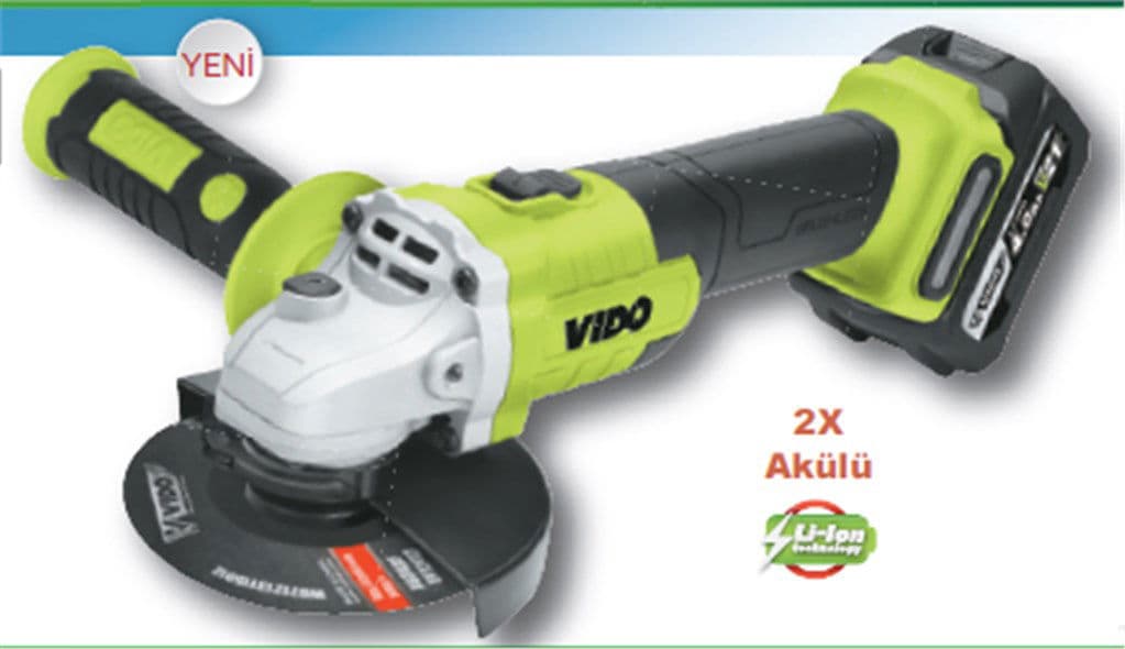 21V Li-Ion AkülüKömürsüz Motor115 mm Avuç Taşlama