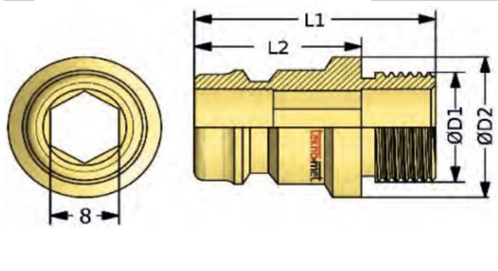 TEKNO-MET T060 DUF 17 ENDÜSTRİYEL QUİCK KAPLİN