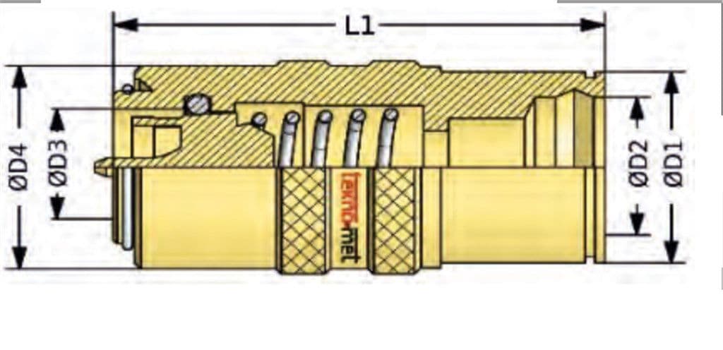 TEKNO-MET CSK T090 AU T100.08 ENDÜSTRİYEL QUİCK KAPLİN
