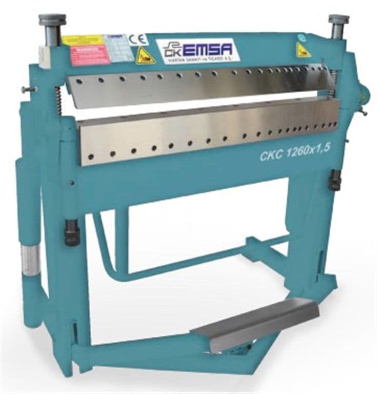 CKEMSA CKC 1260 ALT ve ÜST / 2 Çene Parçalı Bıçaklı Kollu Caka Makinesi (Kapasite mm 1260x1,5)