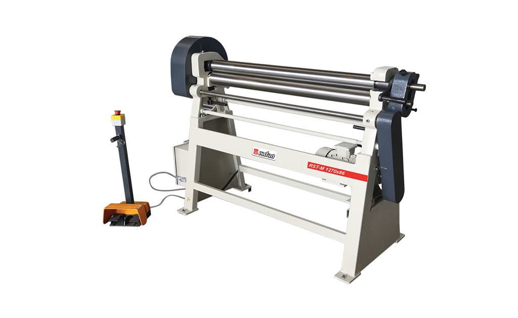 ISITAN RST-M 1550x86 Motorlu pedallı Döküm Gövde Ayak Pedallı Tip Büyük Takviyeli Vidalı 3Toplu Silindir Büküm Tezgahı