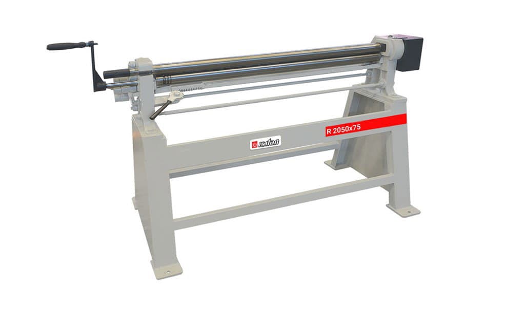 ISITAN - R 2050 x 75 Manuel Kollu Tırnaklı Tip Ayaklı Silindir Büküm Tezgahı (İndüskiyonlu Sert Milli) (Kapasite mm 1,0)
