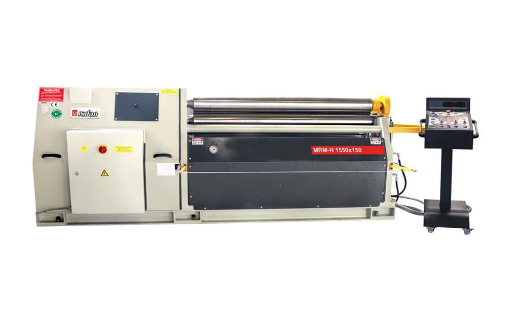 ISITAN-MRM-H 1550x250 Asimetrik Motor 3 Top Hidrolik Silindir Büküm Tezgahı 12/15 NC Kontrol Ünitesi 7.7” Ekran