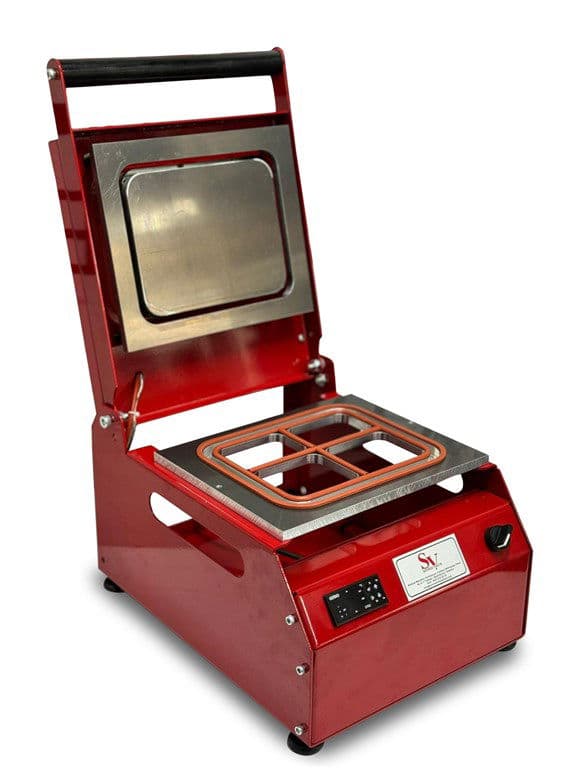 Sönmez 4 Gözlü Tabak Manuel Kase Kapatma Makinesi