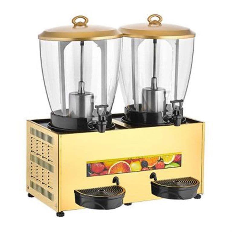 Remta 2 Hazneli Elegance Gold Limonata ve Ayran Soğutucu 20+20Lt