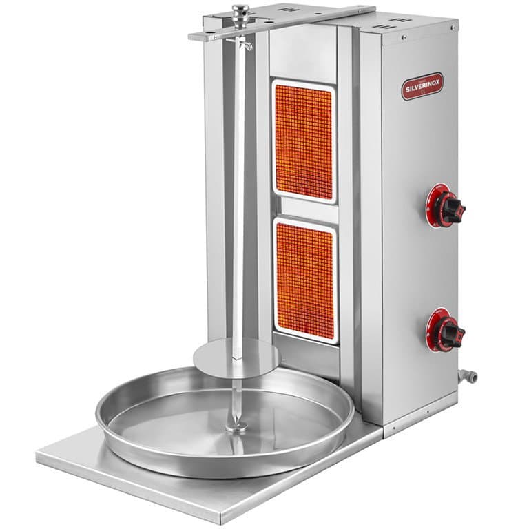 SILVERINOX 2 RADYANLI DOĞALGAZLI DÖNER OCAĞI   