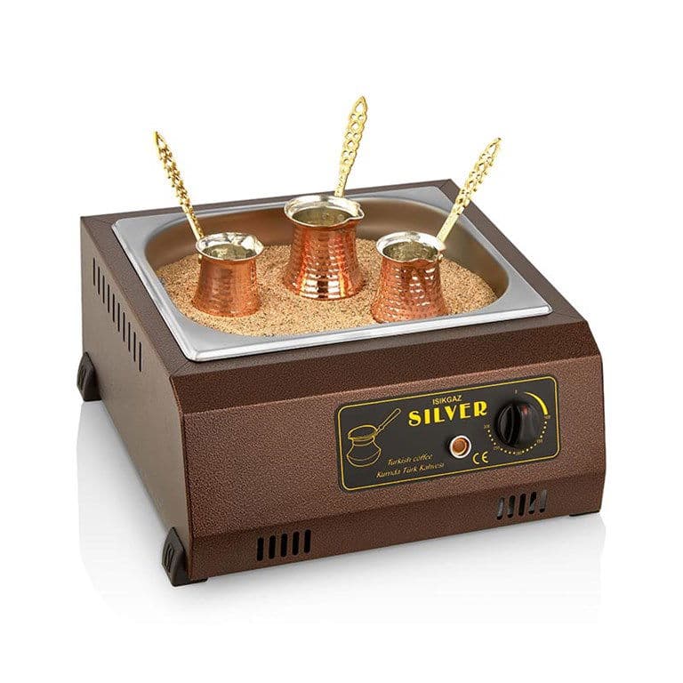 SILVERINOX KUMDA KAHVE MAKİNESİ 3 CEZVE (Bakır)