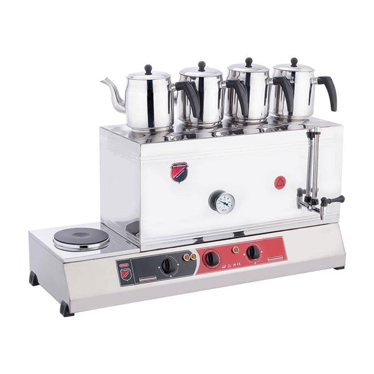 SILVERINOX 85’lik-4 DEMLİKLİ KAYNAKLI ÇAY OCAĞI