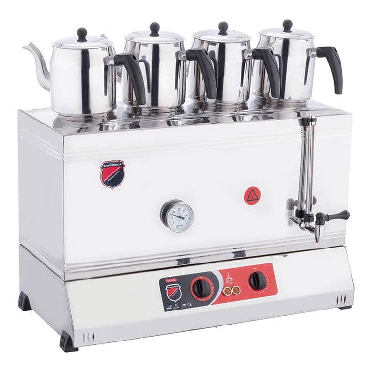 SILVERINOX 85’lik-4 DEMLİKLİ KAYNAKLI ÇAY OCAĞI