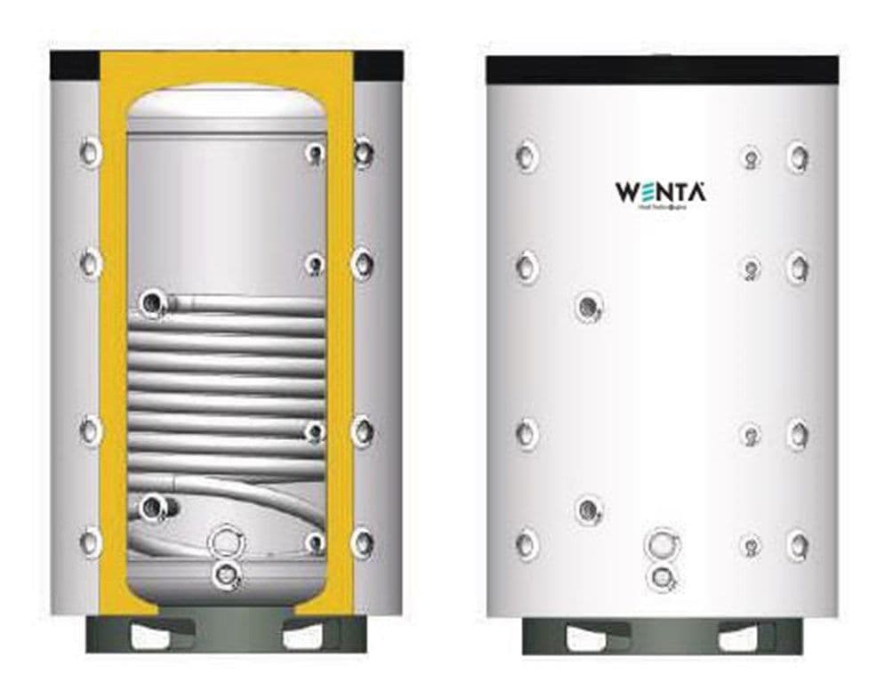 2000 LT WBI-T-SV-2000 TEK SERPANTİNLİ ISITMA BUFFER TANK