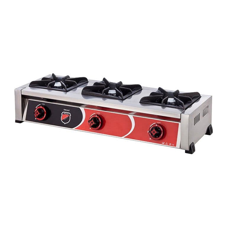 SILVERINOX SET ÜSTÜ MİNİ OCAK 3 OCAK DOĞALGAZLI