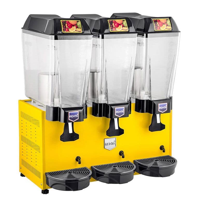 Remta Üçlü Şerbet+Şerbet+Şerbet Soğutucu 3x20 Lt (Sarı)