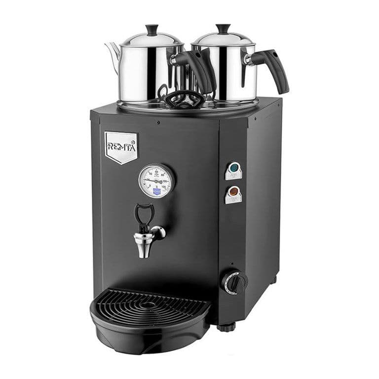 Remta 2 Demlikli Şamandıralı (Şebeke) 23 Lt Çay Makinesi (Siyah)