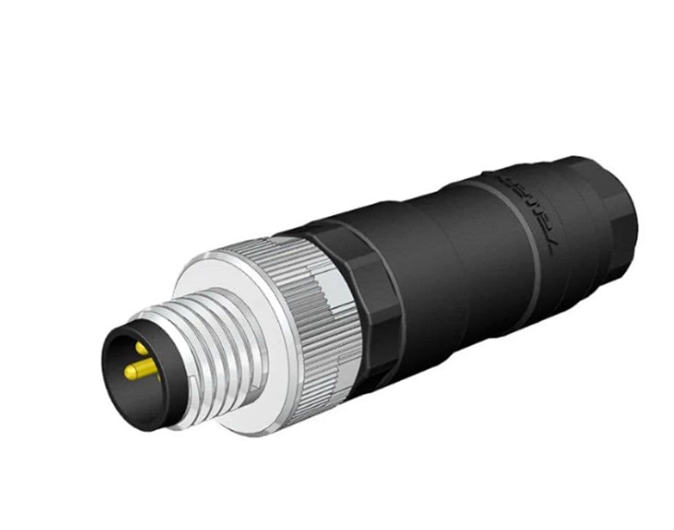 M8 3 Pin Erkek Düz Konnektör