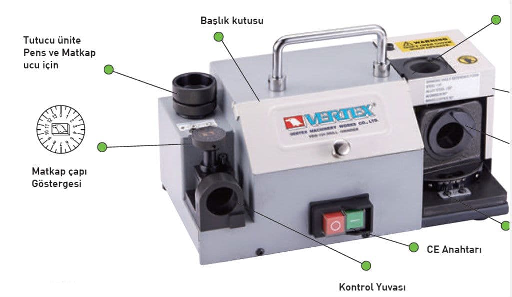 VERTEX VDG-13A MATKAP BİLEME MAKİNASI