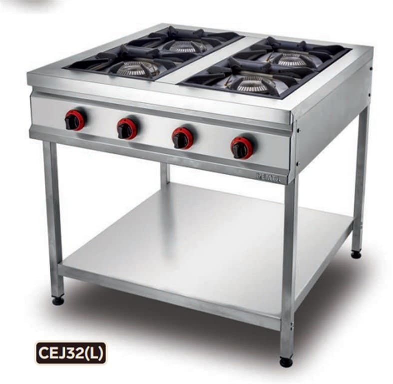 Remta CEJ32L Dört Ayaklı Raflı Gazlı Ocak