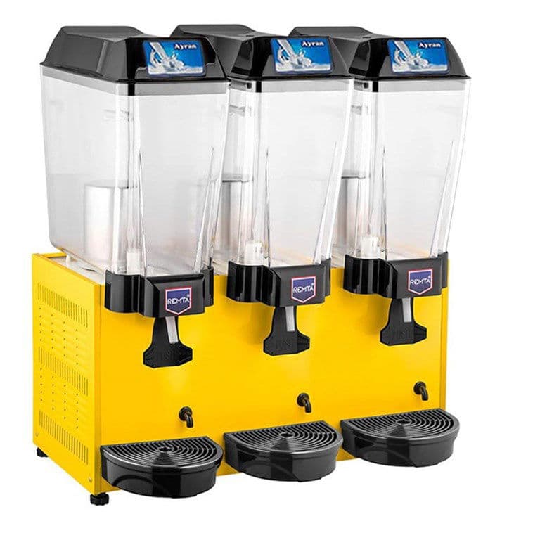 REMTA ÜÇ HAZNELİ SOĞUTUCU 3X20 LT (SARI)