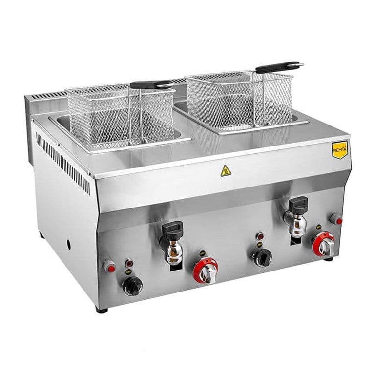 REMTA ÇİFTLİ MUSLUKLU LPG'Lİ FRİTÖZ