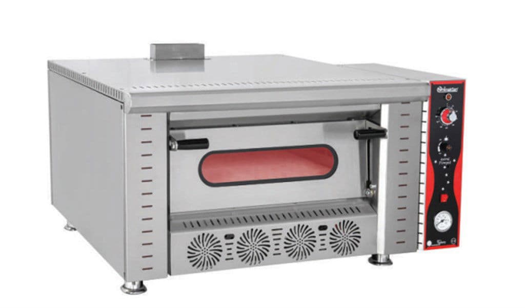 HİMAKSAN GAZLI TEK KATLI 4 LÜ PİZZA FIRINI