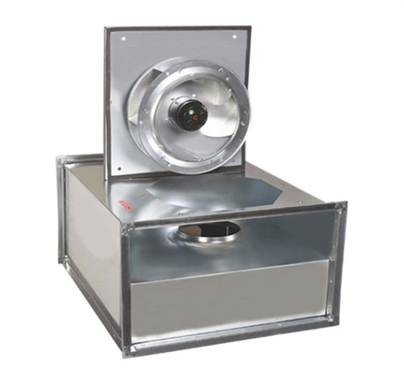 GERİYE EĞİLİMLİ SEYREK KANATLI DİKDÖRTGEN FAN 480 m³/h